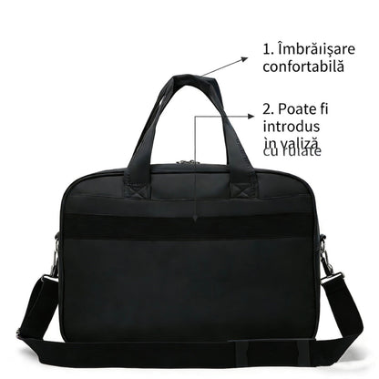 Geantă business laptop ASTANA, 40x20x30cm, Oxford, Negru