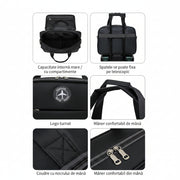 Geantă business laptop ASTANA, 40x20x30cm, Oxford, Negru
