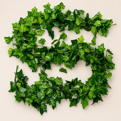 Planta Artificială Ghirlandă din Iederă, 12 Ramuri x 36 Frunze, Verde