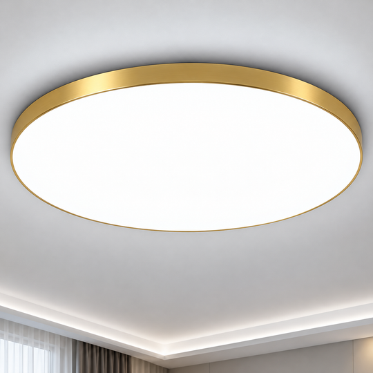 SOLIS LED stropné svietidlo 27cm 20W Cold Light Gold
