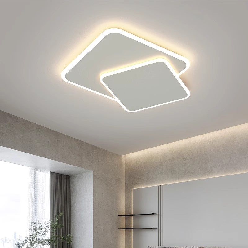 LED túžba s diaľkovým ovládaním Futura Angolo, 98 W, 2 štvorcami, studeného/horúce/neutrálne svetlo, nestabilné, biele