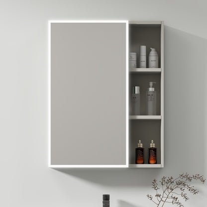 Ingrid skrinka s LED zrkadlom DBP123 80x70 biela