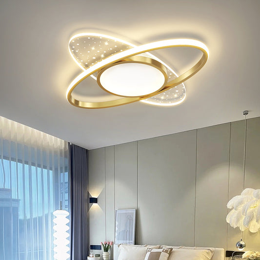 LED túžba s Vario Astratto Diaľkové ovládanie, 110 W, oválne, studené/horúce/neutrálne svetlo, nestabilné, zlaté