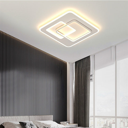 LED luster s diaľkovým ovládaním NOLUX 34W, štvorcový, studené/teplé/neutrálne svetlo, stmievateľné, biele LED lustre s diaľkovým ovládaním Predvolený názov Alessandro Design