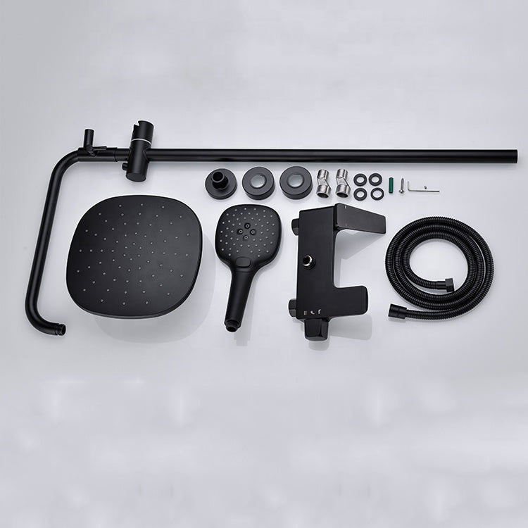 Sprchovací stĺpec, sanitárna mosadz, čierna, 9960h