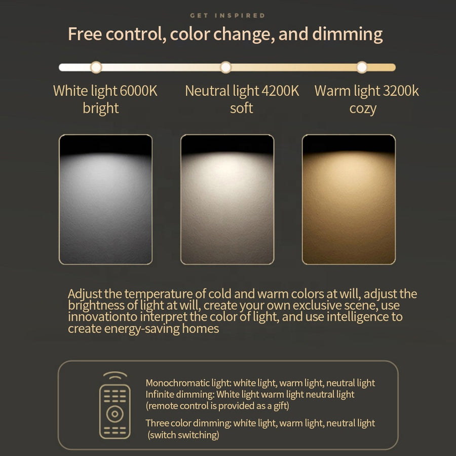 LED luster s diaľkovým ovládaním ELLA 203W, 8 štvorcových, studené/teplé/neutrálne svetlo, stmievateľné, čierny