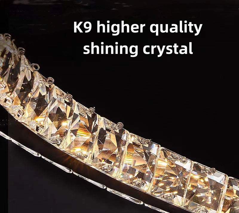 LED kryštál LULUS s 118 W Silver Latifah Diaľkovým ovládaním