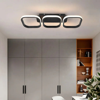 LED dióda Vertexová mriežka rovnobežná, 40 W, 3 štvorce studené/horúce/neutrálne svetlo, čierna
