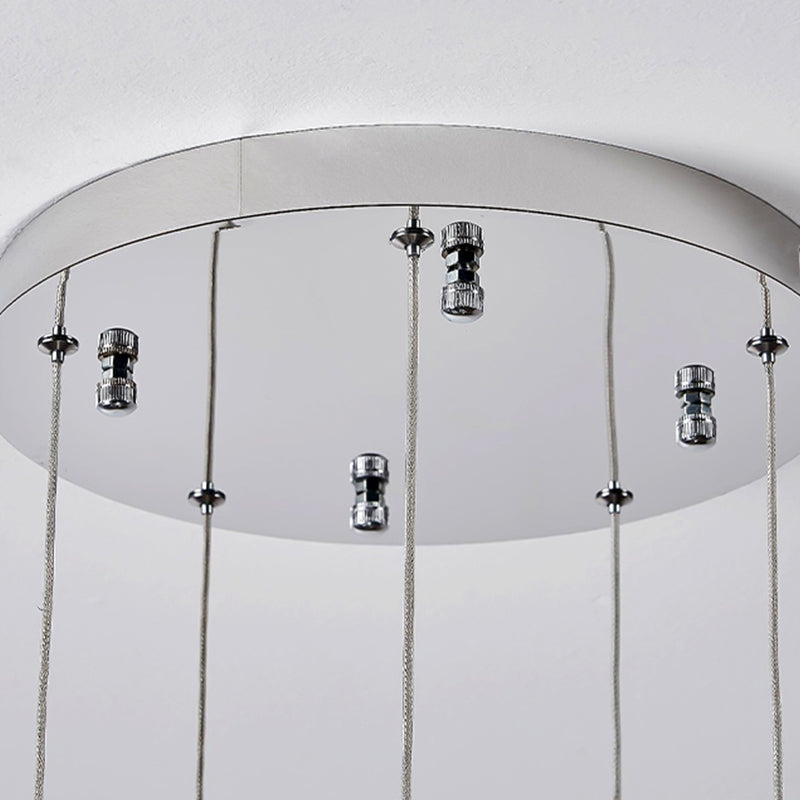 Moderný LED luster CM526/18, 51W, Priemer 58,5cm, Nastaviteľná výška, Chróm