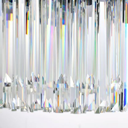 Crystal Luster Blois eleganza 8xe27, priemer 49 cm, čierna, nastaviteľná výška