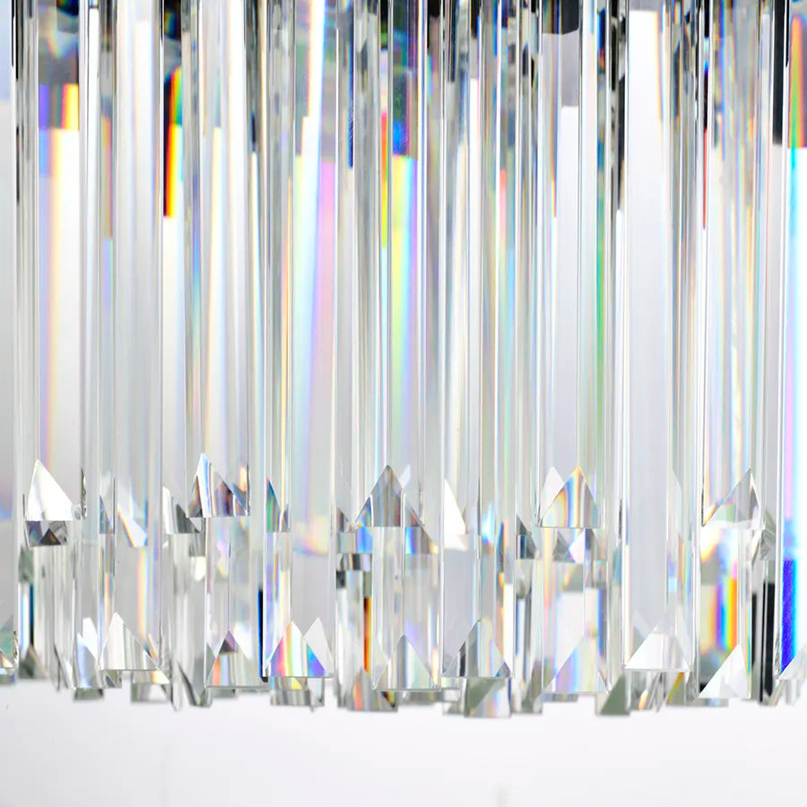 Crystal Luster Blois eleganza 8xe27, priemer 49 cm, čierna, nastaviteľná výška