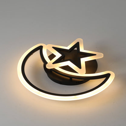 LED luster s diaľkovým ovládaním MOON AND STAR 45W, 2 Elements, Studené/Teplé/Neutrálne svetlo, Stmievateľné, Čierny