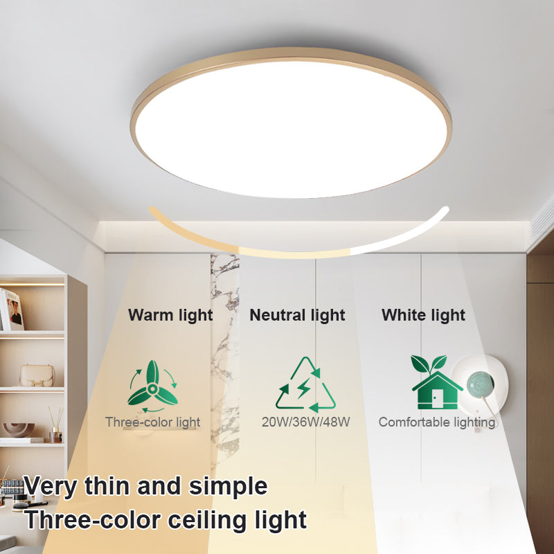 SOLIS LED stropné svietidlo 27cm 20W Cold Light Gold