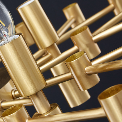 Krištáľový luster CC850/620GD, 10xE14, 62X45cm, nastaviteľná výška, lesklé zlato, elegantný dizajn, kov a kryštály