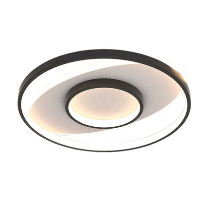 LED luster s figurato diaľkovým ovládaním, 120 W, 3 kruhy, studené/horúce/neutrálne svetlo, nestabilné, čierne