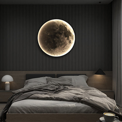 Moon Dekoratívne LED nástenné svetlo 55W Priemer 80CM Teplé Neutrálne Studené svetlo 3000/4000/6000K