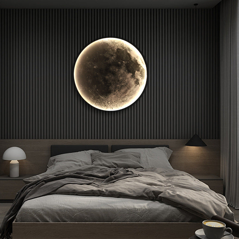 Moon Dekoratívne LED nástenné svetlo 55W Priemer 80CM Teplé Neutrálne Studené svetlo 3000/4000/6000K