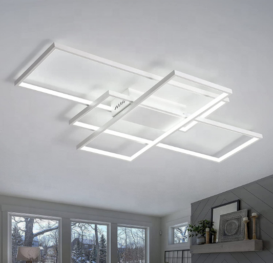 LED luster s diaľkovým ovládaním LANDYN 71W, studené/teplé/neutrálne svetlo, stmievateľné, biela