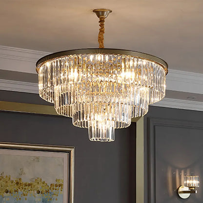 Luster Chambord Chambord Noble 5XE14, priemer 38 cm, matné zlato, nastaviteľná výška