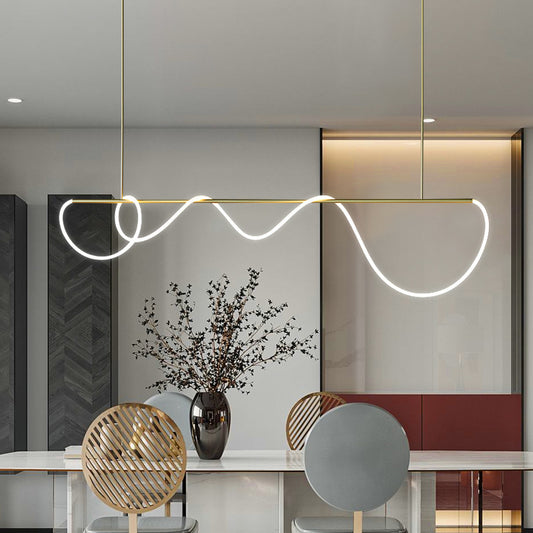 Lustra pozastavená LED Acril Zara s diaľkovým ovládaním, stmievateľná, 3000K/4000K/6000K, zlato