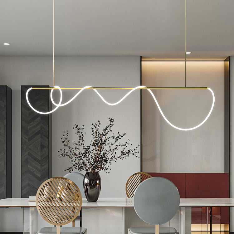 Lustra pozastavená LED Acril Zara s diaľkovým ovládaním, stmievateľná, 3000K/4000K/6000K, zlato