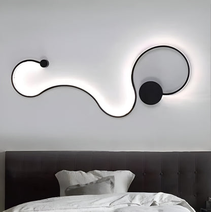 Naneste LED Delilah 38W Flexibilné dekoratívne svetlo/horúce/neutrálne kovové a čierny silikón