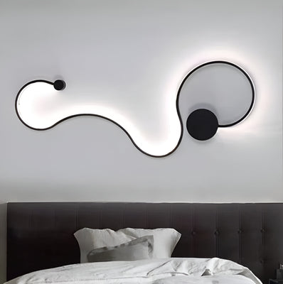 Naneste LED Delilah 38W Flexibilné dekoratívne svetlo/horúce/neutrálne kovové a čierny silikón