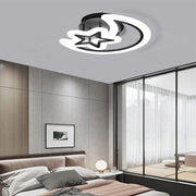 LED luster s diaľkovým ovládaním MOON AND STAR 45W, 2 Elements, Studené/Teplé/Neutrálne svetlo, Stmievateľné, Čierny