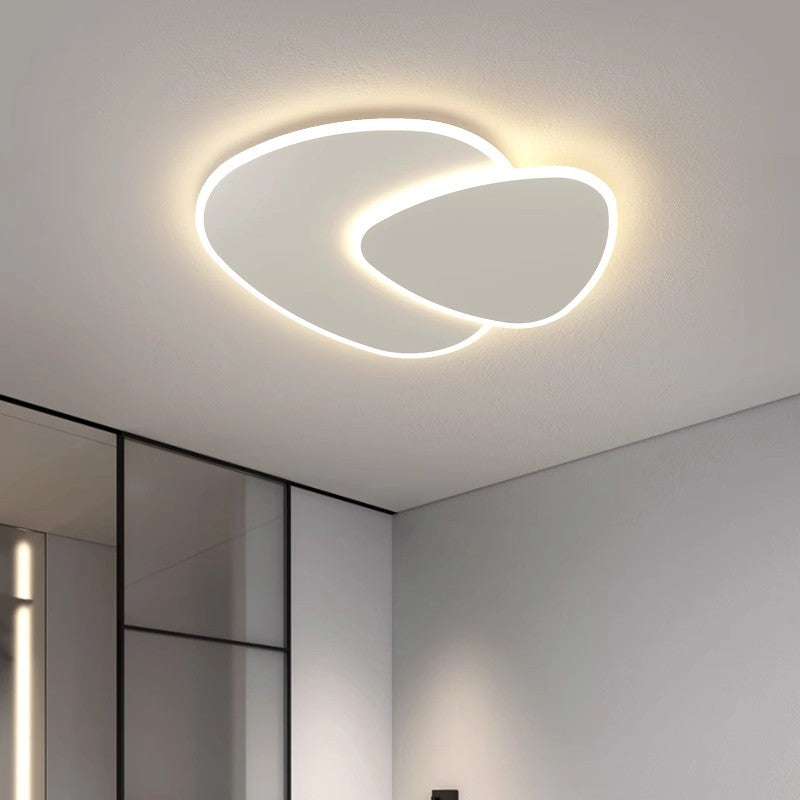 Luster LED s diaľkovým ovládacím svetlom, 98 W, oválne, studené/horúce/neutrálne svetlo, nestabilné, biele