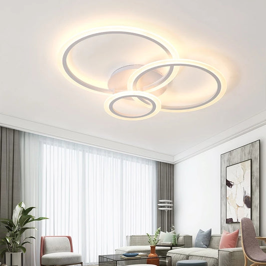 LED túžba s betty diaľkovým ovládaním 3 kruhy studené/horúce/neutrálne 41 W biele biele