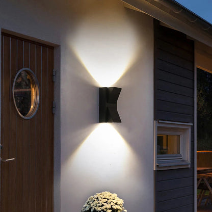 Aplikujte exteriérový šarlátový LED, 6W, čierna, 3000K