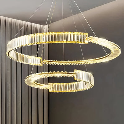 LED LEDD LED LED Royal, 120W, zlato, kov a kryštál, nestabilná, nastaviteľná výška, elegantný dizajn