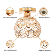 Luster Vera, 1*E27, zlato, kov a krištáľ