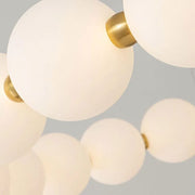 Lustra zavesená LED Acryl Celest s diaľkovým ovládaním, stlmiteľné, 3000 k/4000k/6000k, zlato, kov a akryl