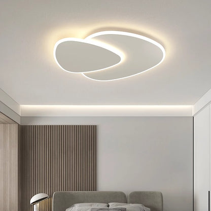 Luster LED s diaľkovým ovládacím svetlom, 98 W, oválne, studené/horúce/neutrálne svetlo, nestabilné, biele