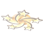 LED luster s diaľkovým ovládaním IPOMOEA 69W, 5 hviezdičiek, studené/teplé/neutrálne svetlo, stmievateľné, biela