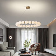 Lustra zavesená LED Acryl Celest s diaľkovým ovládaním, stlmiteľné, 3000 k/4000k/6000k, zlato, kov a akryl