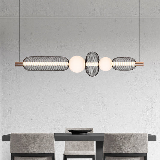 Závesný LED luster LM551/5BK, 28W, Svetlo 3000/4000/6000K, Čierny, Nastaviteľná výška