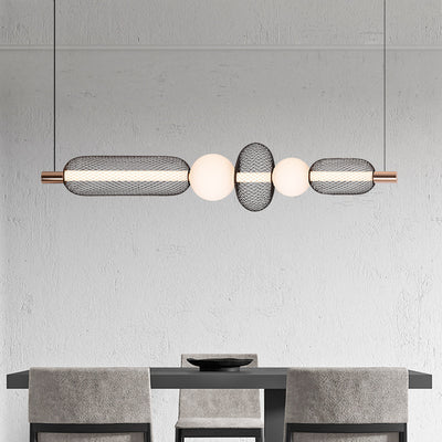 Závesný LED luster LM551/5BK, 28W, Svetlo 3000/4000/6000K, Čierny, Nastaviteľná výška