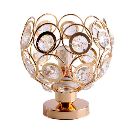 Luster Vera, 1*E27, zlato, kov a krištáľ