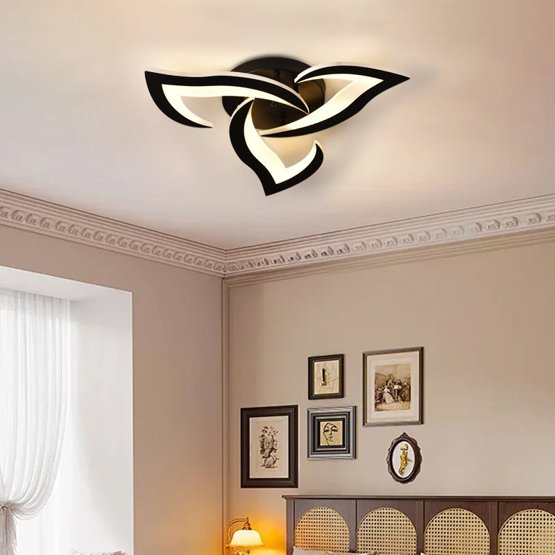 LED luster LT660/3BK, 3 Elements, 32W, Svetlo 3000/4000/6000K, Čierny, Nastaviteľná výška