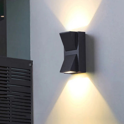 Aplikujte exteriérový šarlátový LED, 6W, čierna, 3000K