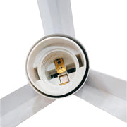 Luster v tvare kocky, STRUKTUR Linear Trio, 3x E27, biely, kov