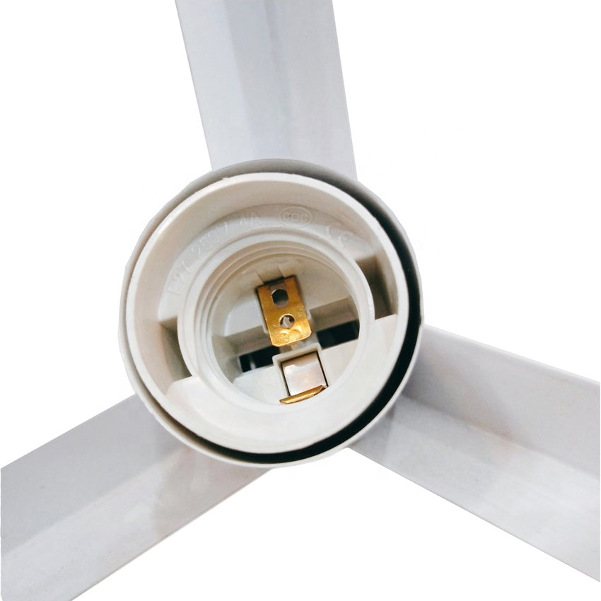 Luster v tvare kocky, STRUKTUR Linear Trio, 3x E27, biely, kov