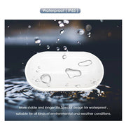 Vonkajšie nástenné LED svietidlo, 12W, IP65, biele, teplé svetlo 3000K, kov