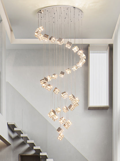 Moderný LED luster CM526/18, 51W, Priemer 58,5cm, Nastaviteľná výška, Chróm