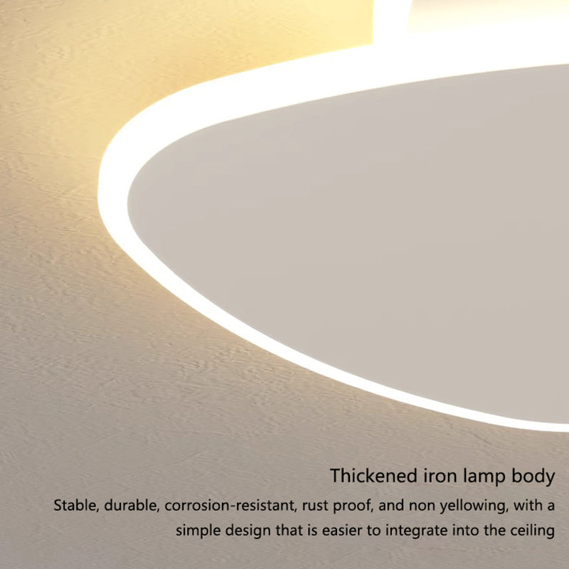 Luster LED s diaľkovým ovládacím svetlom, 98 W, oválne, studené/horúce/neutrálne svetlo, nestabilné, biele