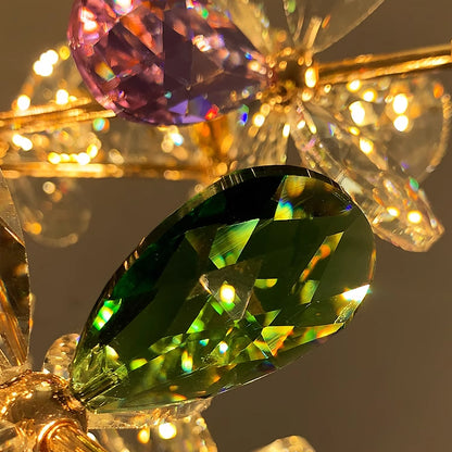 Krištáľový luster CC372/500GD, 24xG4, zlato a kryštály, 52 cm, nastaviteľná výška