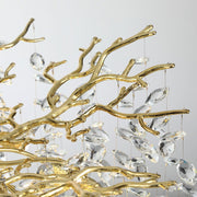Krištáľový luster WALTZ Rhapsody, 9x G9, zlatý, 60 cm, nastaviteľná výška, kov a krištáľ