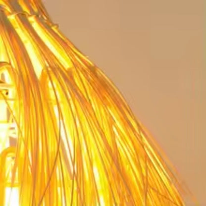 Vintage slamený luster LV811, 1xE27, rustikálny, 100cm